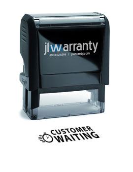 GM Customer Waiting Warranty Stamp