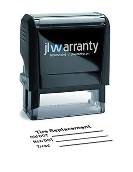 Tire Replacement Warranty Stamp